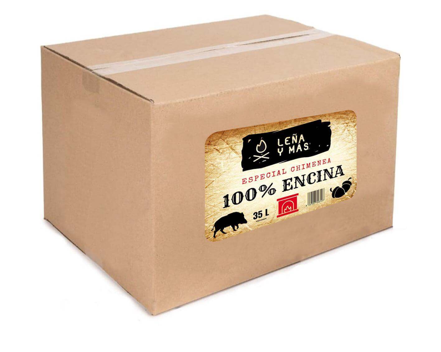 Caja de leña de encina