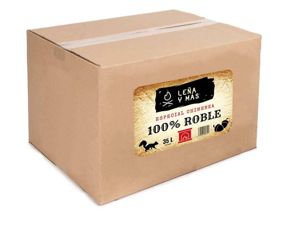 Caja de leña de roble