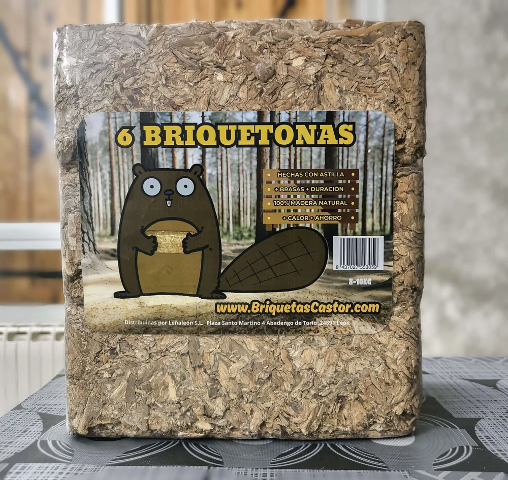 Paquete de briquetas sueltas